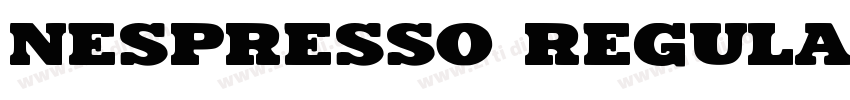 Nespresso Regular字体转换